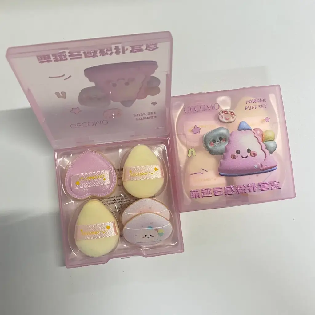 5pcs Mini Puff Box - Pink