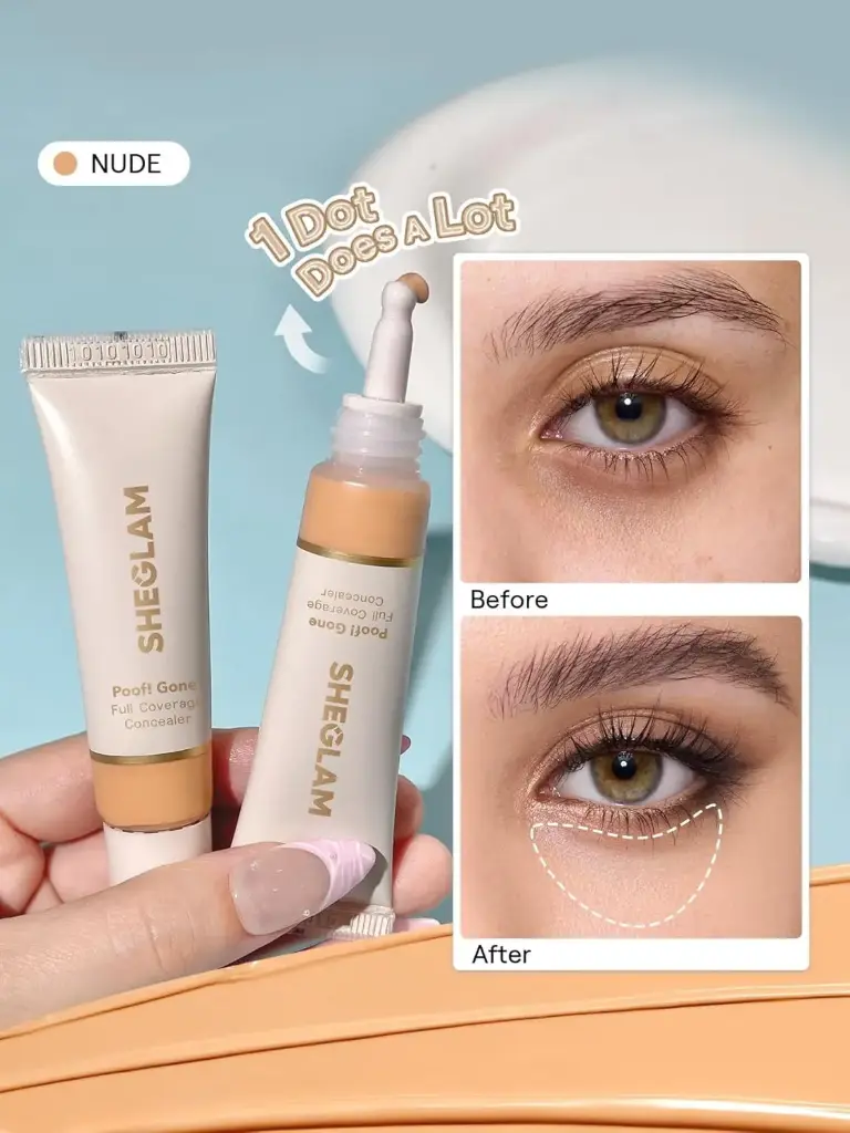 SHEGLAM Poof! Gone Full Coverage Concealer - Nude