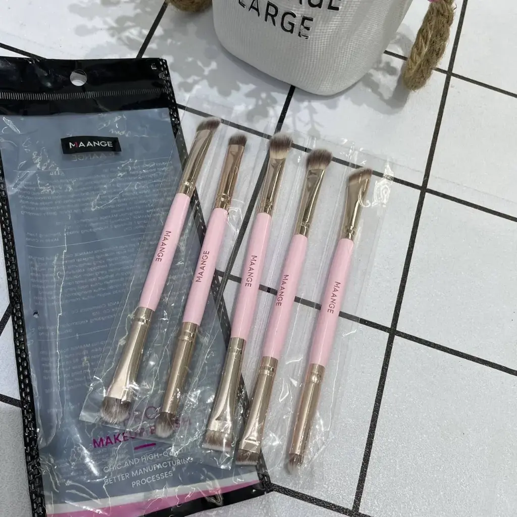 MAANGE 5pcs Professional Dual-Head Facial Makeup Brush Set