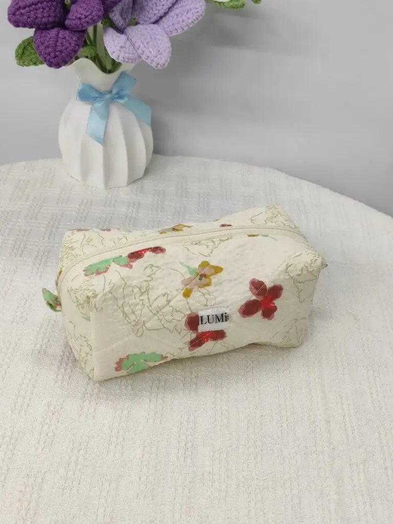 LUMi Pastel Garden L Pouch #4 Rosewood Meadow