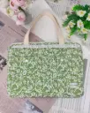 LUMi Pastel Garden Macbook 13" Sleeve #3 Leaf Green
