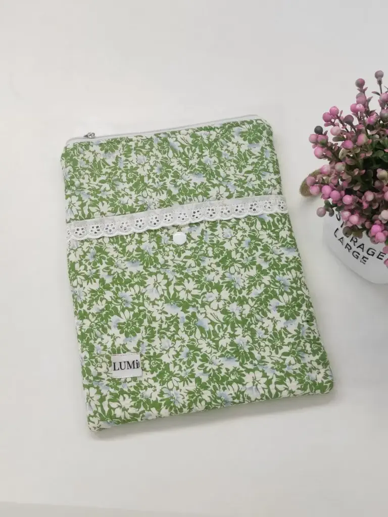 LUMi Pastel Garden iPad 11" Sleeve #3 Leaf Green