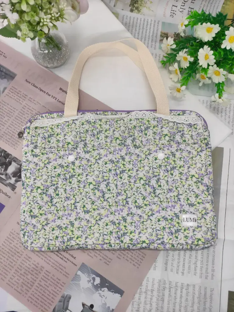 LUMi Pastel Garden Macbook 13" Sleeve #2 Lavender Mist