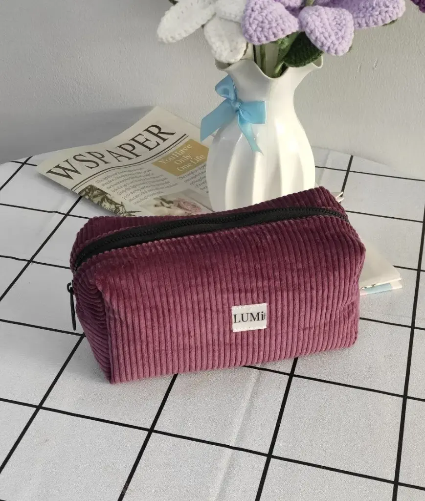 LUMi Corduroy L Pouch #13 Blueberry