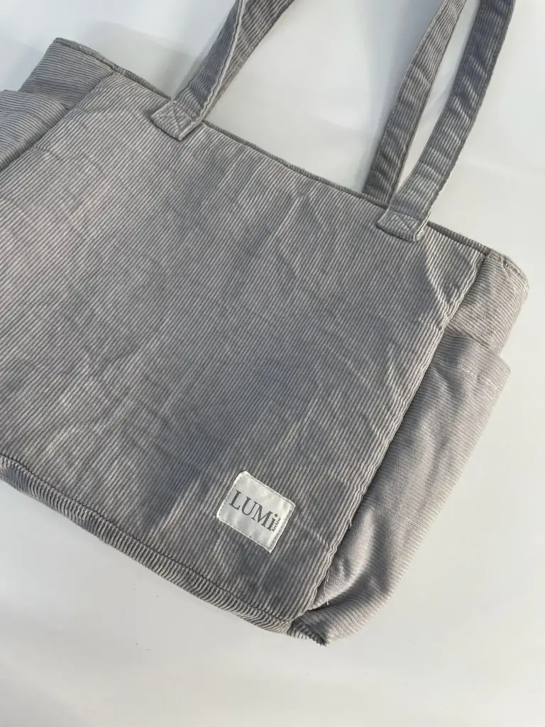 LUMi Corduroy Everyday Tote #9 Icy Blue
