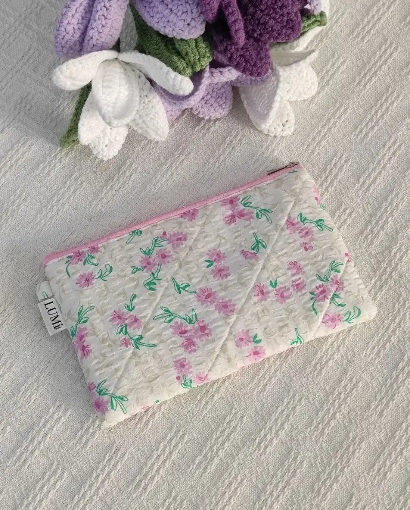 LUMi Pastel Garden Regular Zipper Wallet #7 Violet Petal