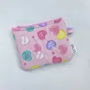 LUMi Mini Zipper Wallet - Pink Heart