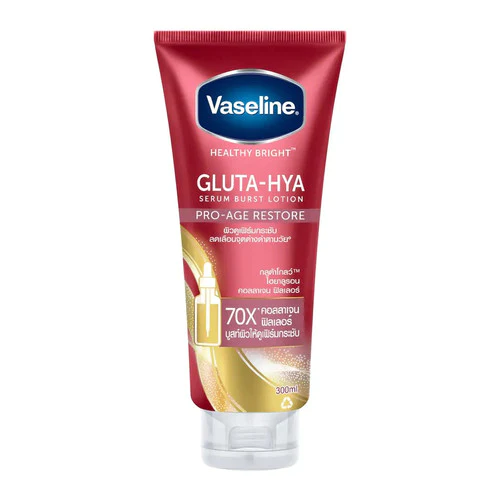 Vaseline Healthy Bright Gluta-Hya Serum Burst Lotion Pro-Age Restore 290ml