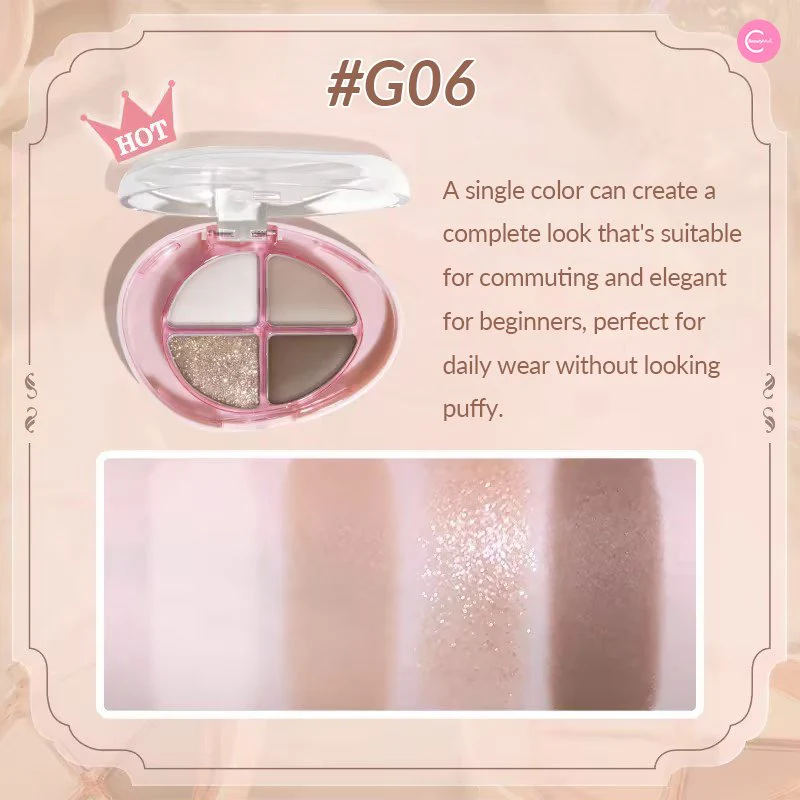 Gogo Tales Glittering Colourful Eyeshadow Palette 06