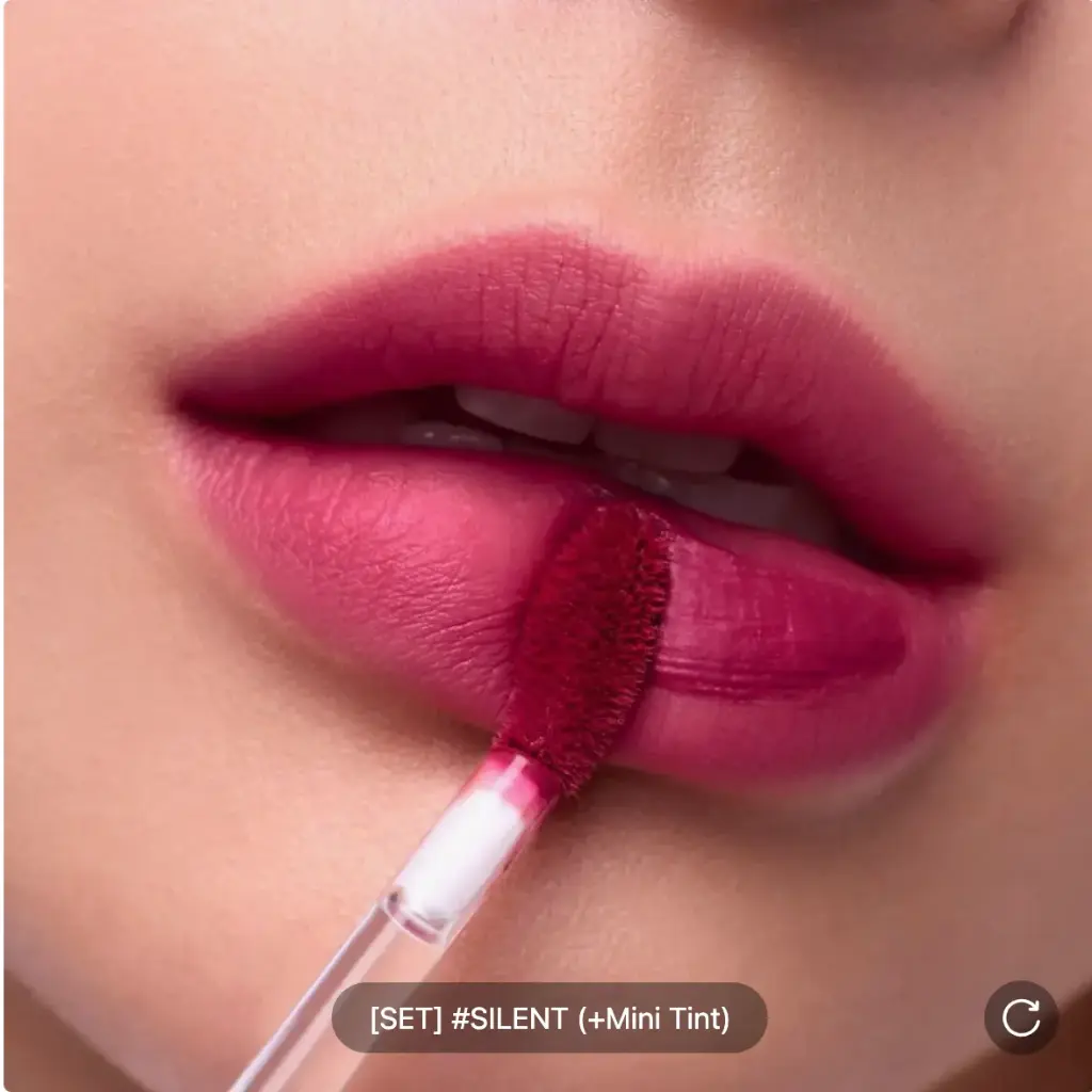 3CE Velvet Lip Tint Plush Set #Silent (Gift Mini)