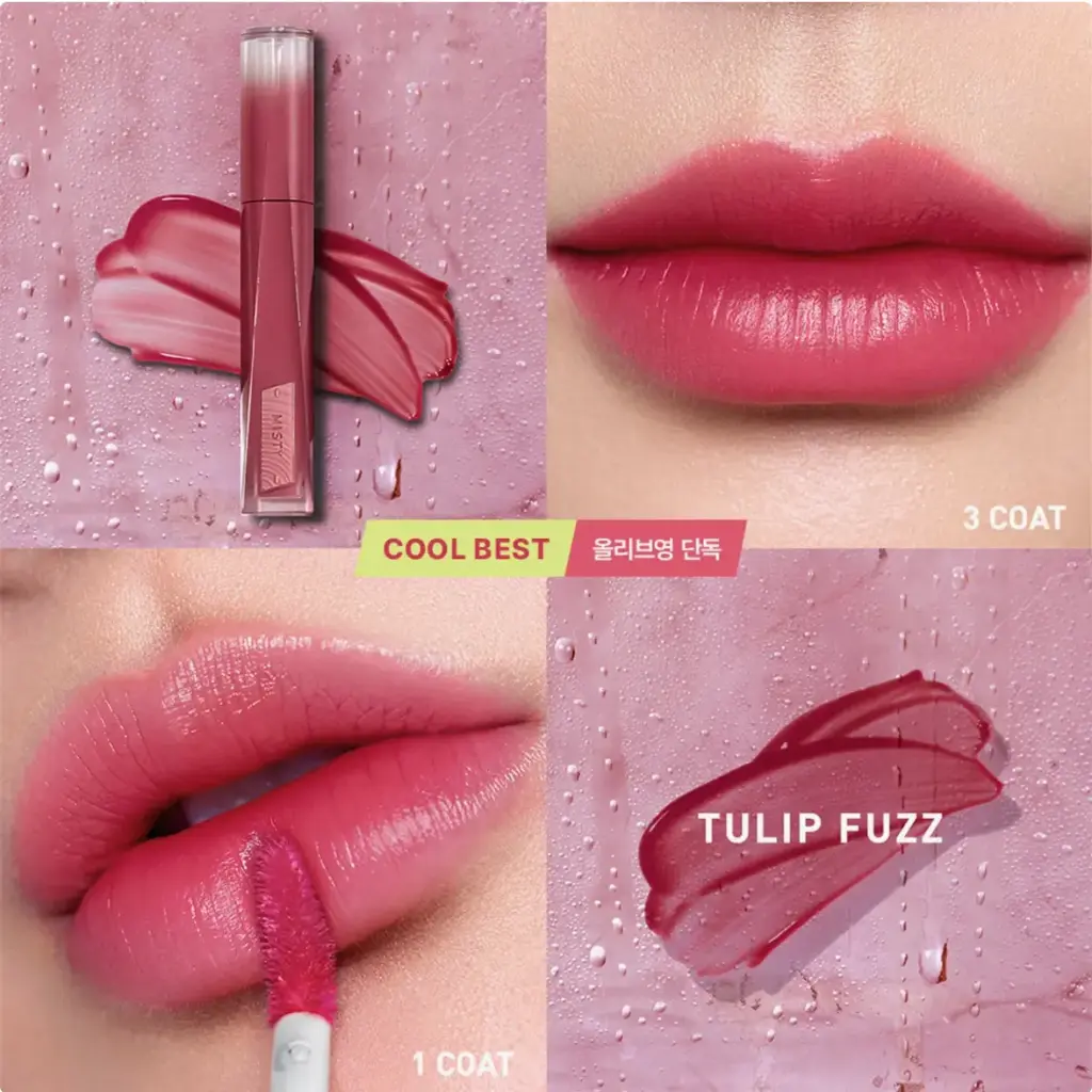 3CE Misty Lip Bare Set #Tulip Fuzz (Gift Mini)