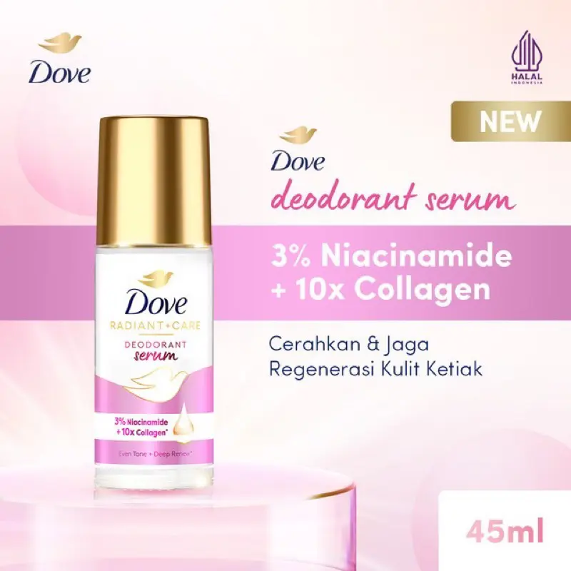 Dove Deodorant Roll On Niacinamide + Collagen