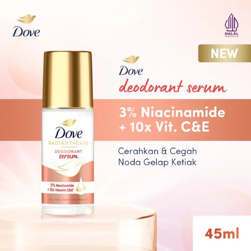 Dove Deodorant Roll On Niacinamide + Vit C&E
