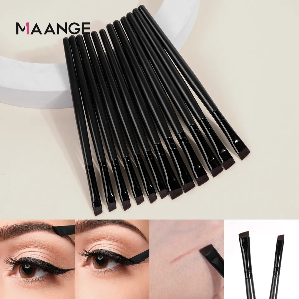 MAANGE 12pcs Eye Makeup Angled Brush