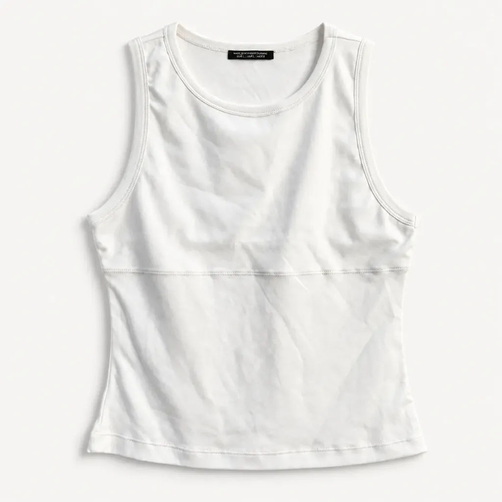 Fitted Sleeveless Tank Top | Built-in Bra
