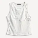Fitted Sleeveless Tank Top | Built-in Bra