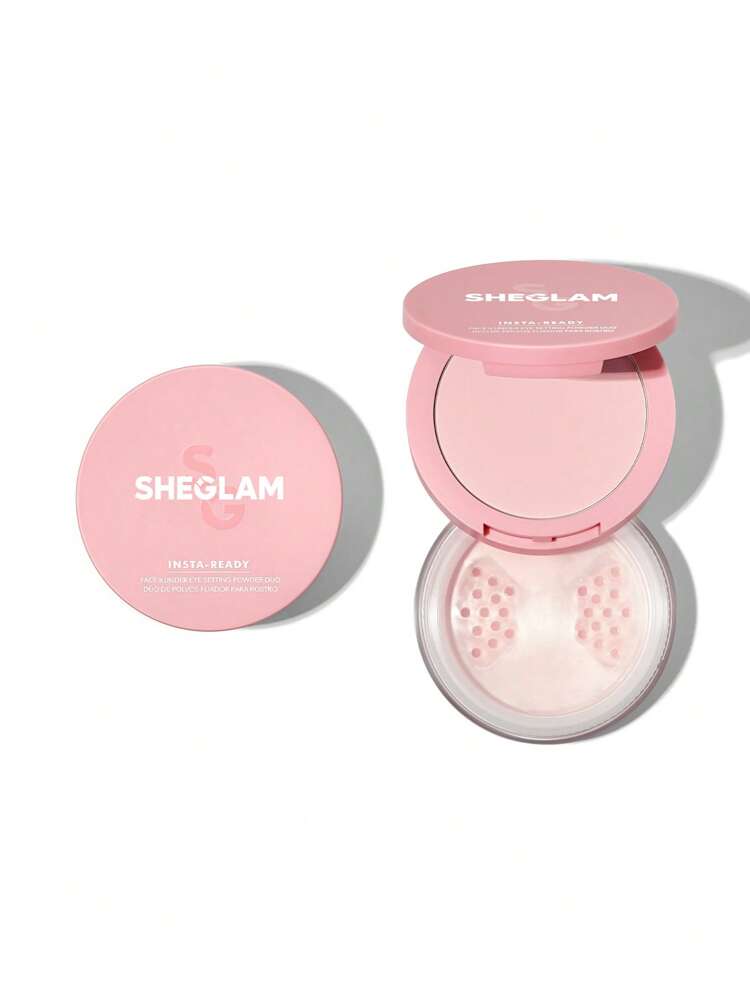 SHEGLAM Insta-Ready Face & Under Eye Setting Powder Duo - Bubblegum