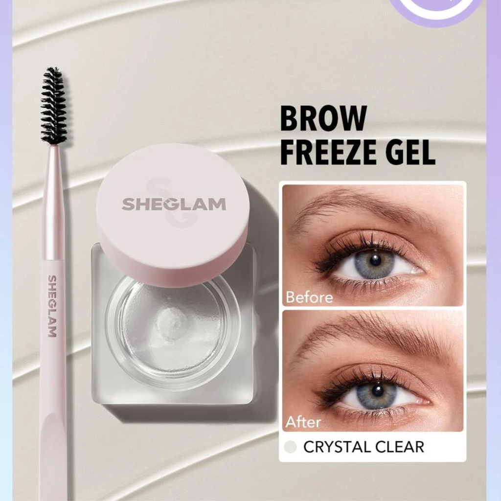 SHEGLAM Set Me Up Brow Hold-Crystal Clear  Waterproof Eyebrow Gel