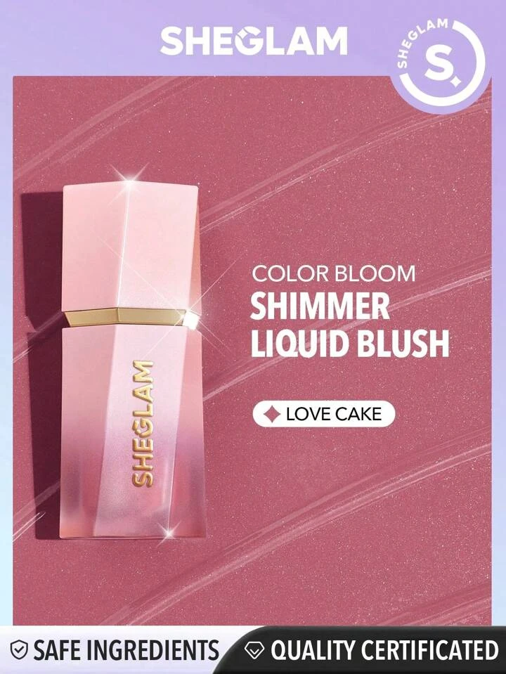 SHEGLAM Dayglow Liquid Blush Shimmer Finish - Love Cake