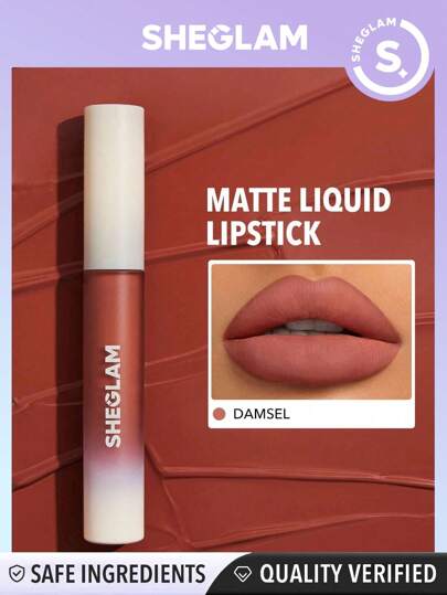 SHEGLAM Matte Allure Liquid Lipstick - Damsel