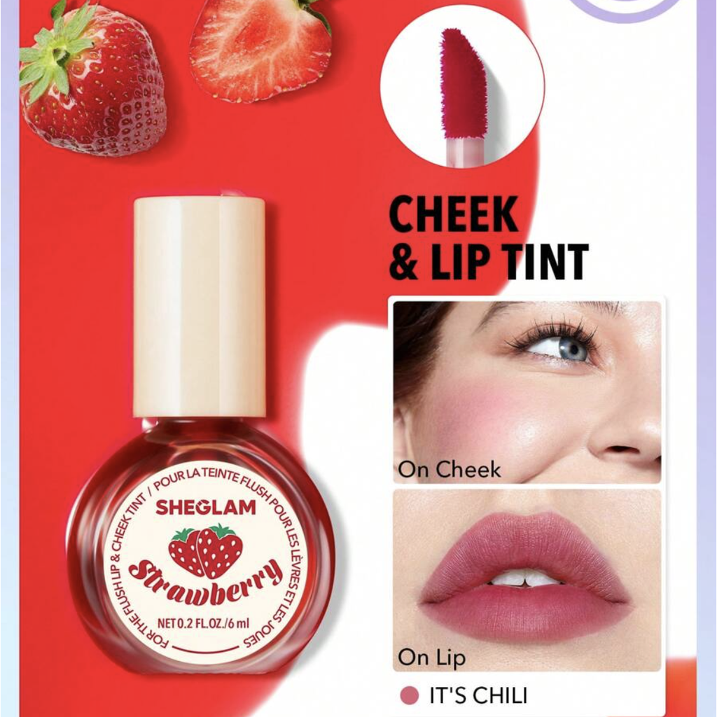 SHEGLAM For The Flush Lip & Cheek Tint - It's Chili