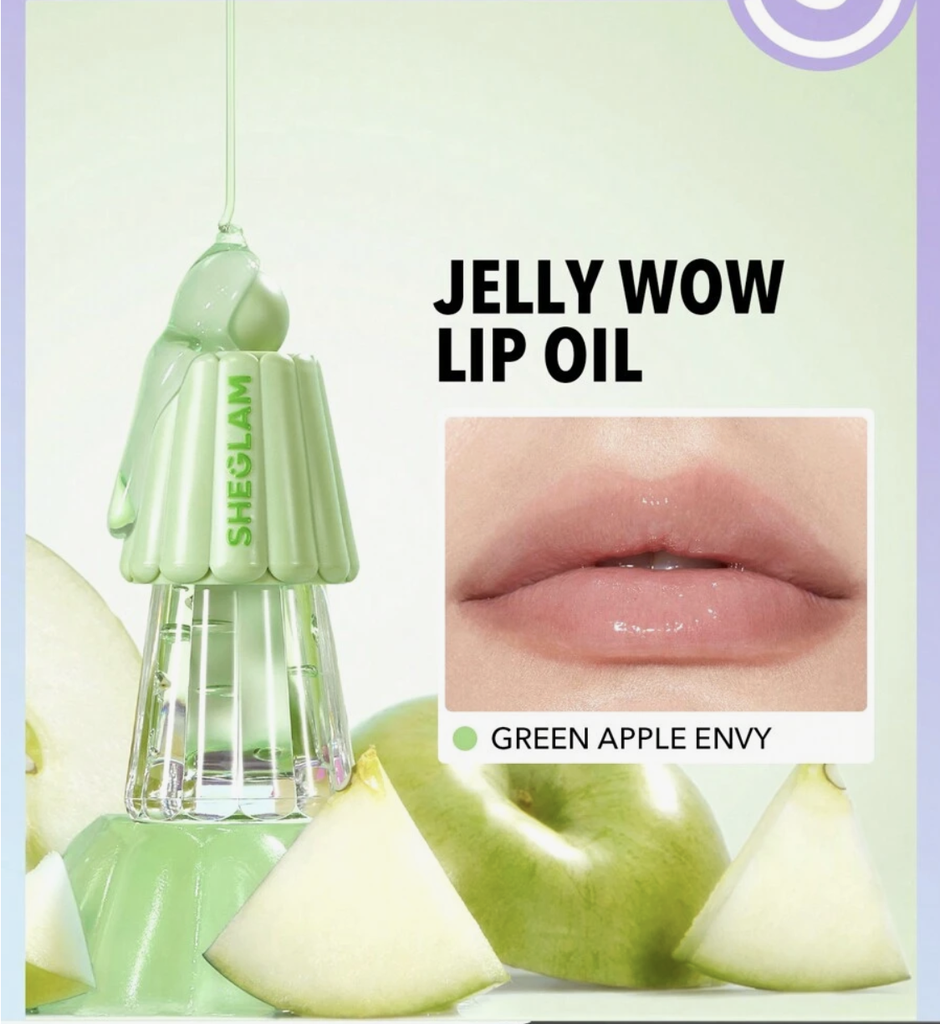 SHEGLAM Jelly Wow Hydrating Lip Oil - Green Apple Envy