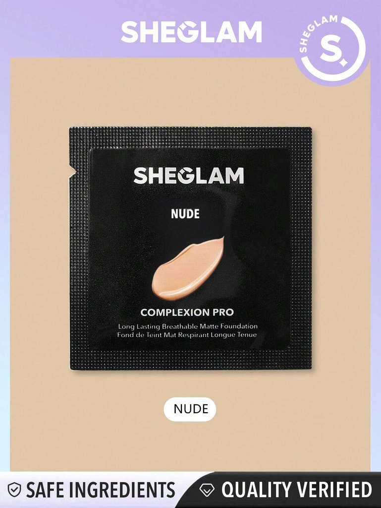 SHEGLAM Complexion Pro Long Lasting Matte Foundation Sample - Nude