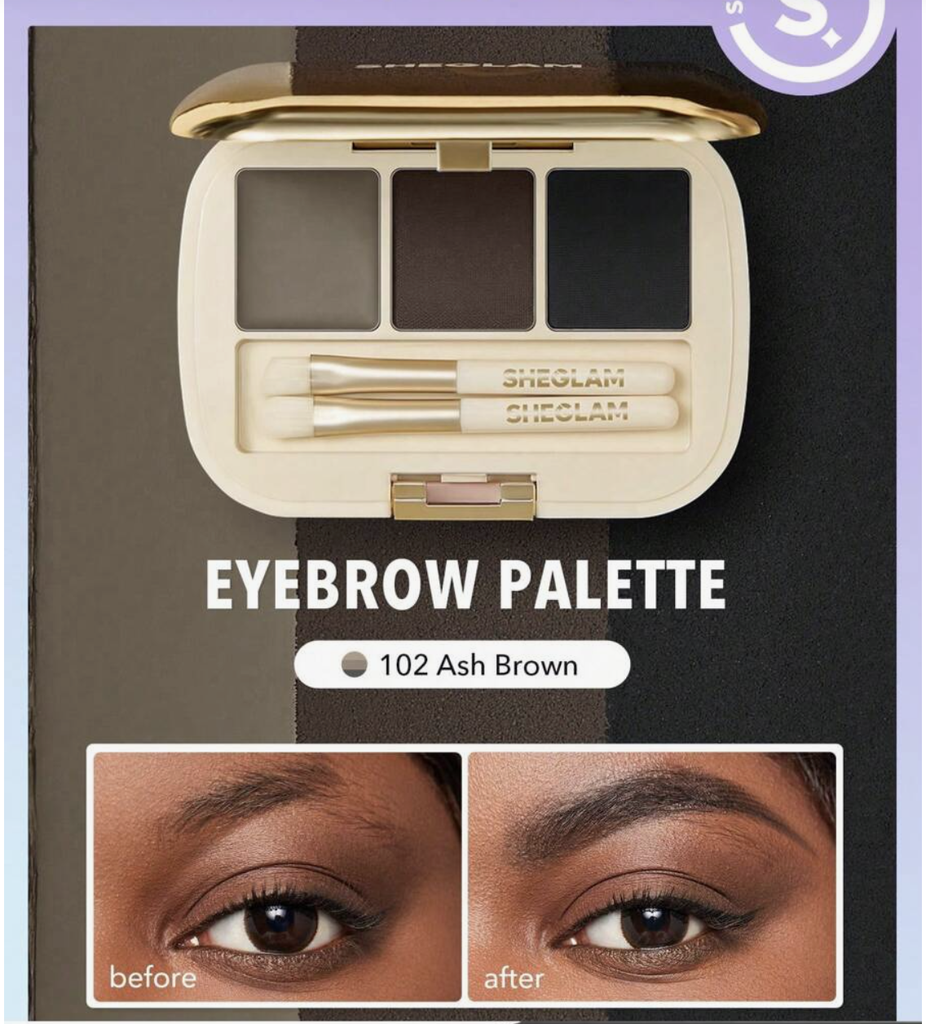 SHEGLAM Full-filled Eyebrow Palette - 102 Ash Brown