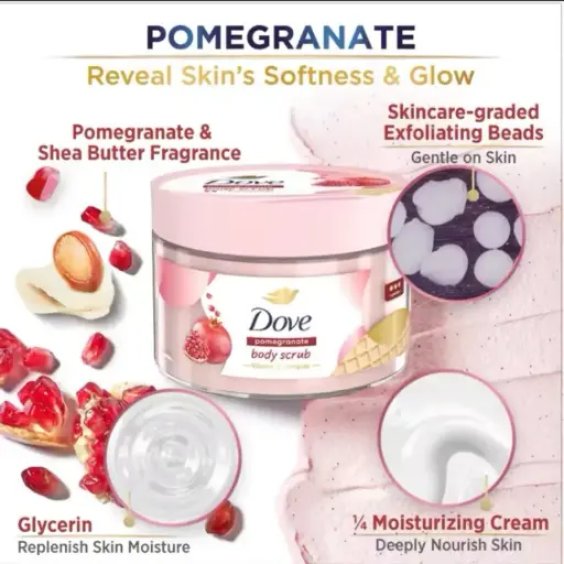 Dove Body Scrub Pomegranate