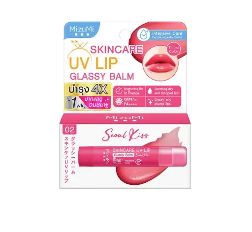 MizuMi UV Lip Glassy Balm 02 Seoul Kiss