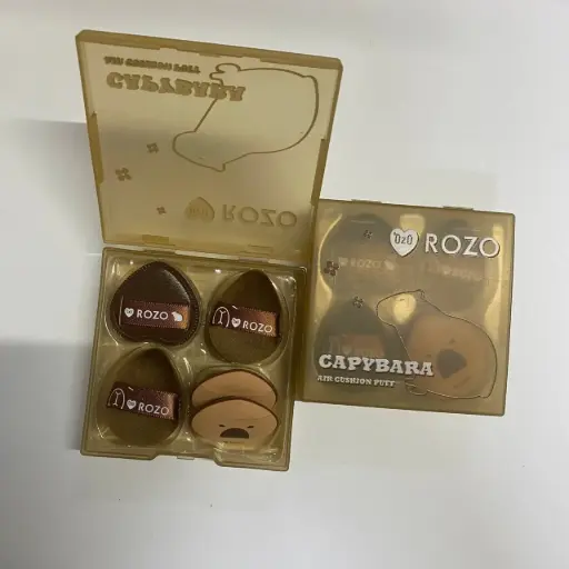 5pcs Mini Puff Box - Brown