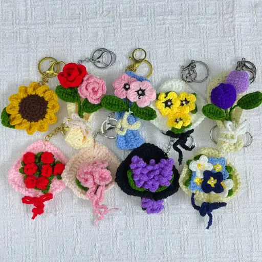 Handmade Flower Keychain (Su Handicraft)