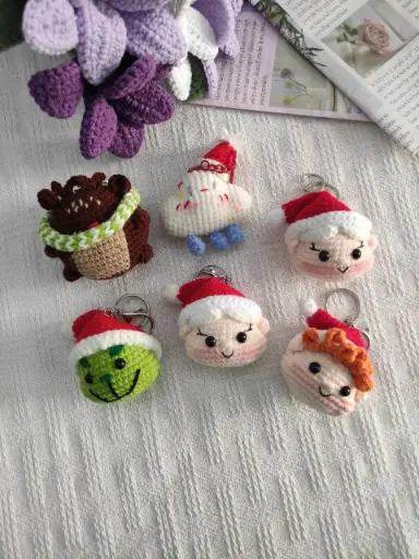 Handmade Xmas Keychain (Su Handicraft) (SH-XKC-07)