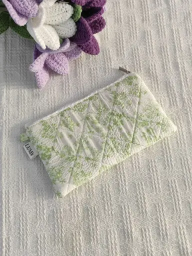 LUMi Pastel Garden Regular Zipper Wallet #6 Spring Leaf