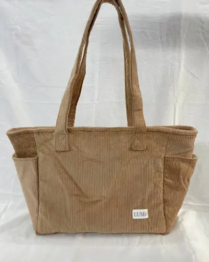 LUMi Corduroy Everyday Tote #14 Camel