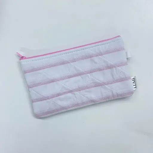 LUMi Regular Zipper Wallet - Pink Stripe
