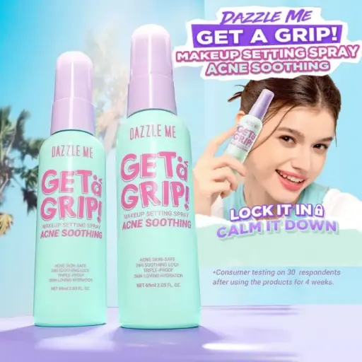 Dazzle Me Get A Grip Makeup Setting Spray Acne Soothing