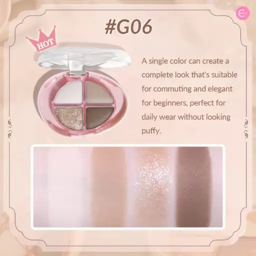 Gogo Tales Glittering Colourful Eyeshadow Palette 06